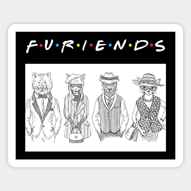 Furry Friends Magnet by sqwear